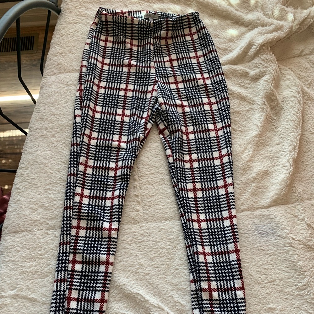Plaid leggings